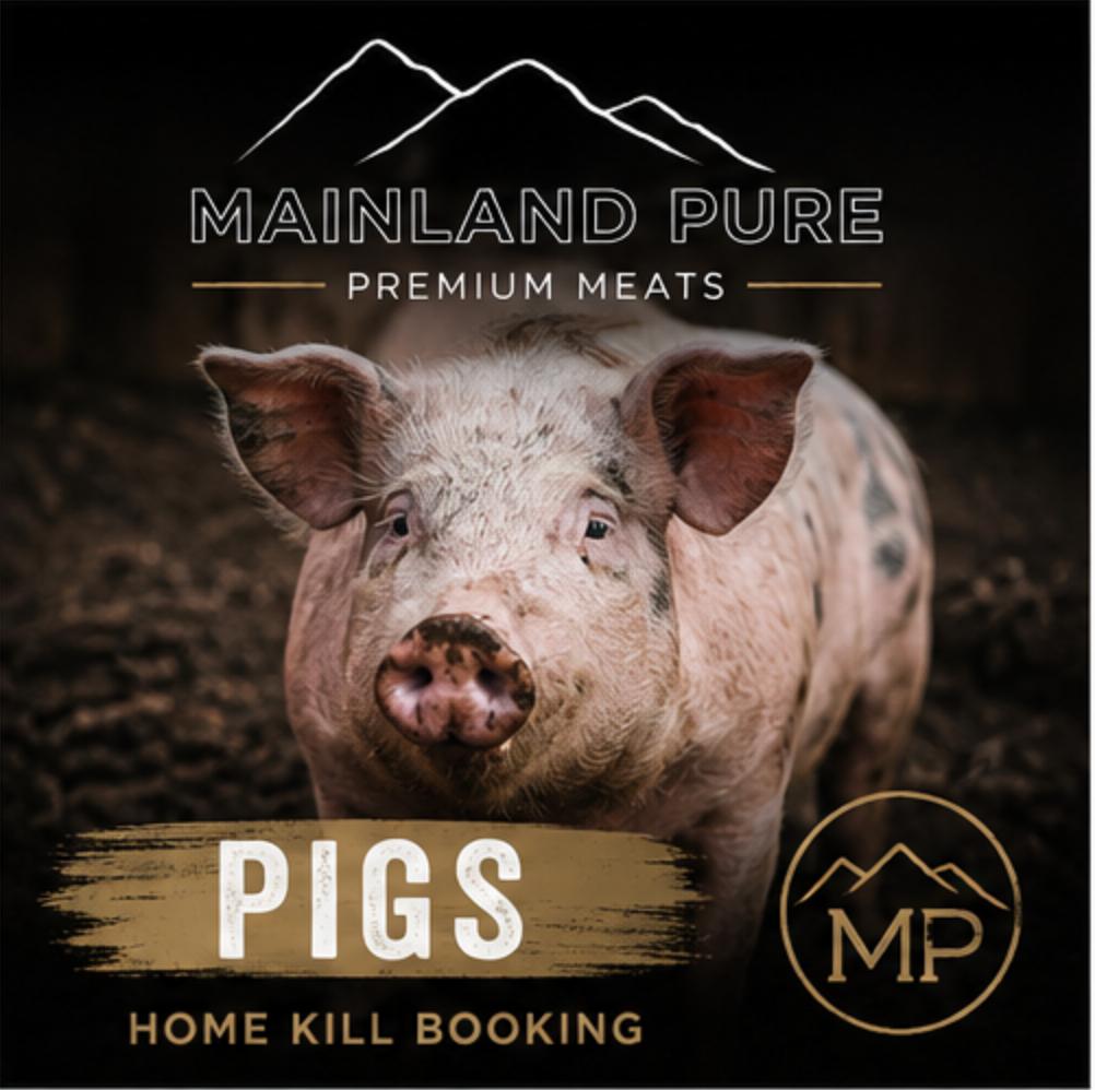Homekill Booking - Pig (Slaughter: $90 per animal Processing: $2.70 per kg carcass weight)